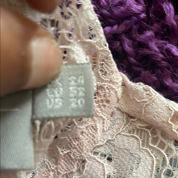 ASOS Light Pink Lace Floral Top - Picture 3 of 6